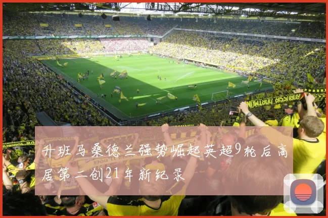 升班马桑德兰强势崛起英超9轮后高居第二创21年新纪录